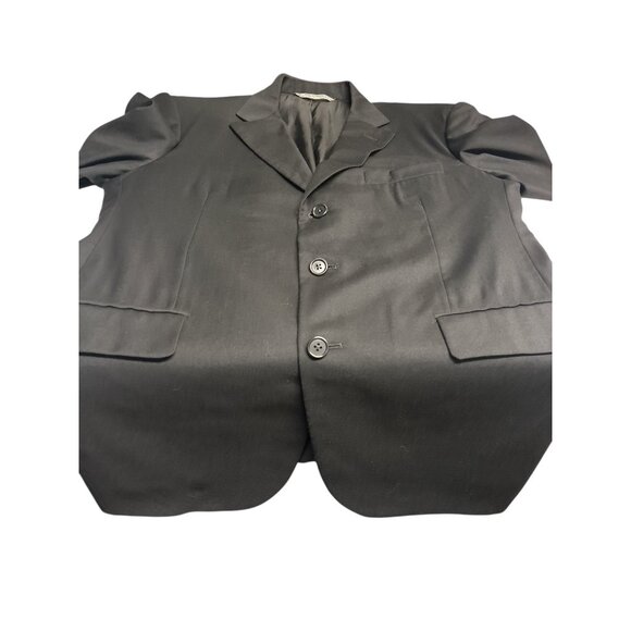 Mens Black Suit Jacket 40R Super 110s Fabric By Ing. Loro Piana & C Italy 2-Butt - Picture 9 of 11